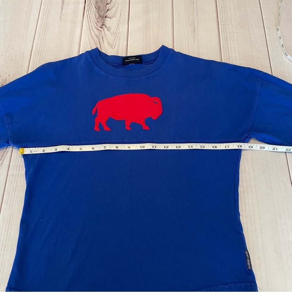 Buffalo Bills Spirit Jersey Shirt Kids Boys Size L Let’s Go Buffalo Long Sleeve - Picture 9 of 15